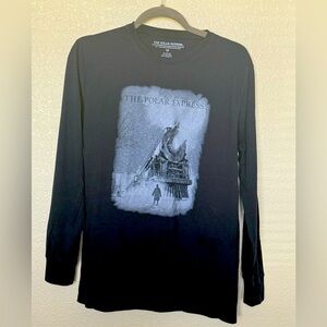 Men’s Polar Express medium navy blue longsleeve